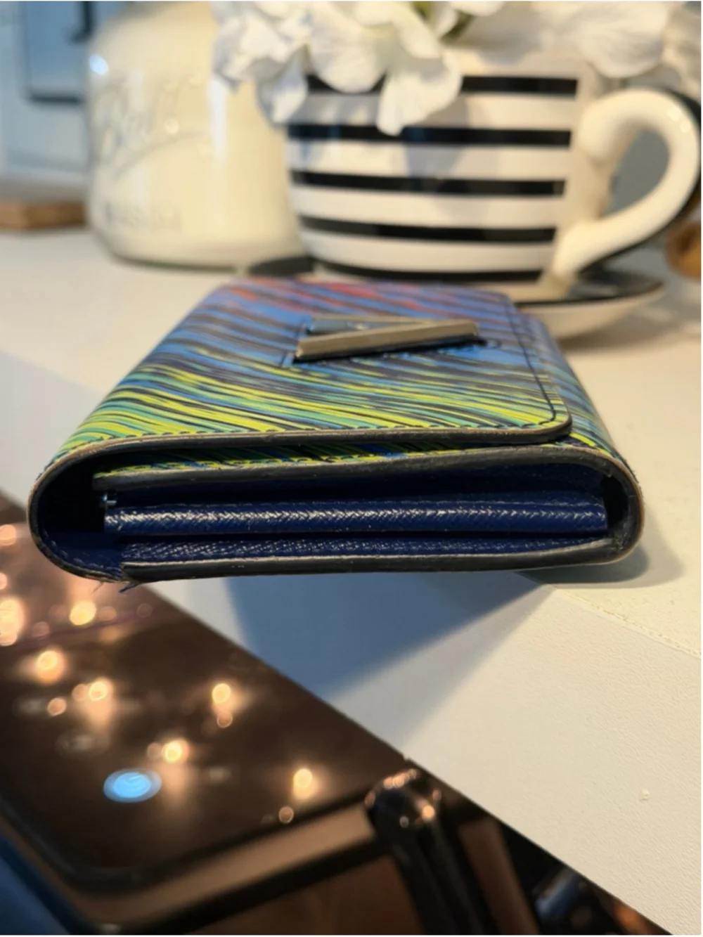 Louis Vuitton Limited Edition Epi Leather Twist Wallet